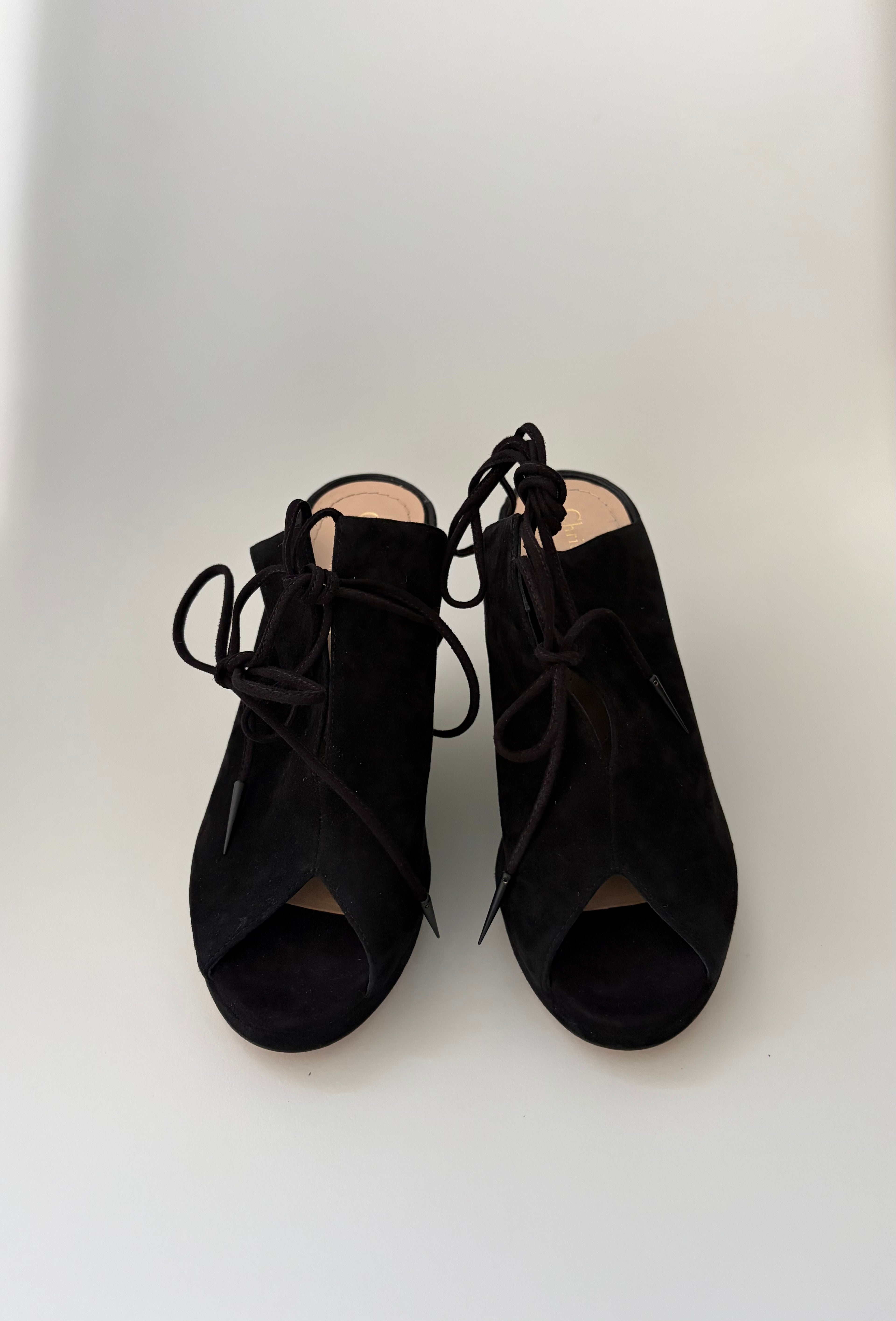 Dior Lace-up Wedges