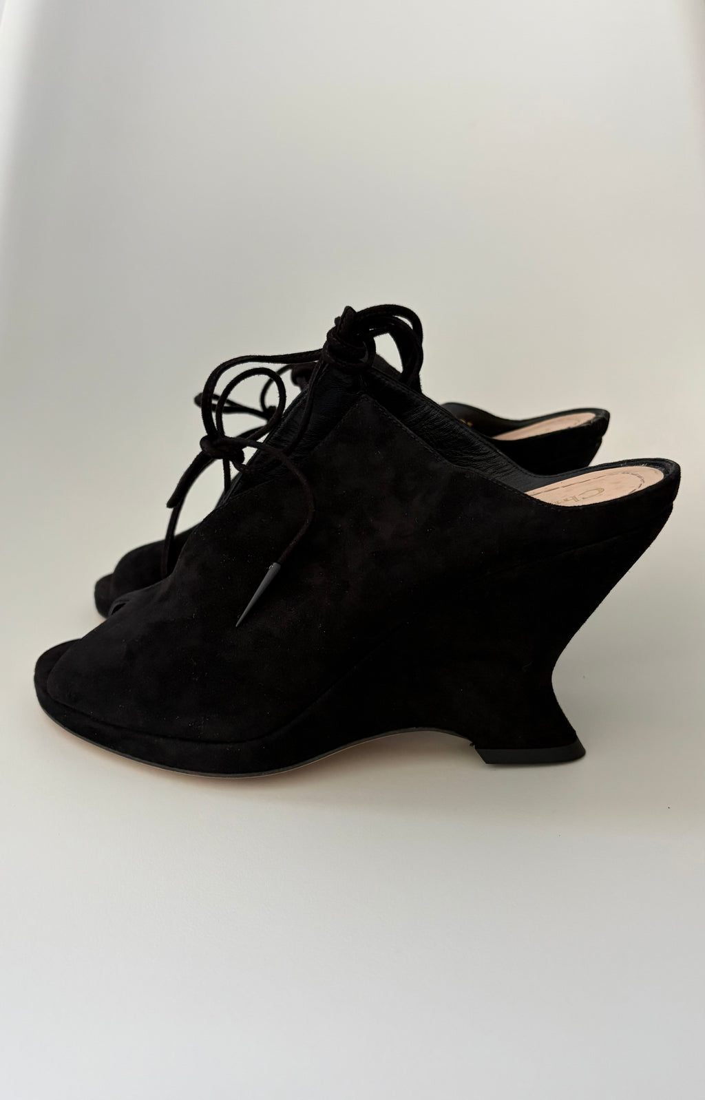 Dior Lace-up Wedges