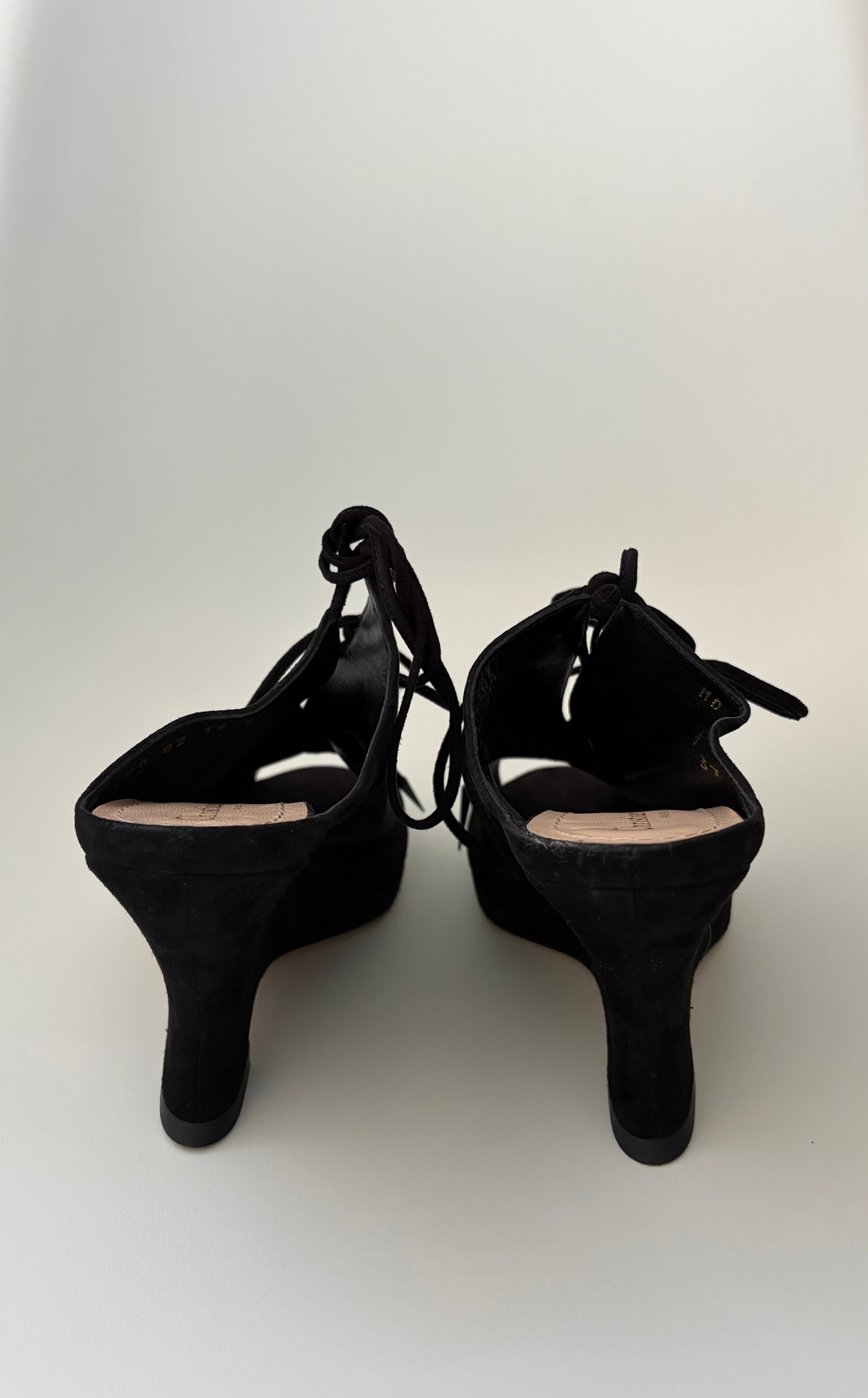 Dior Lace-up Wedges