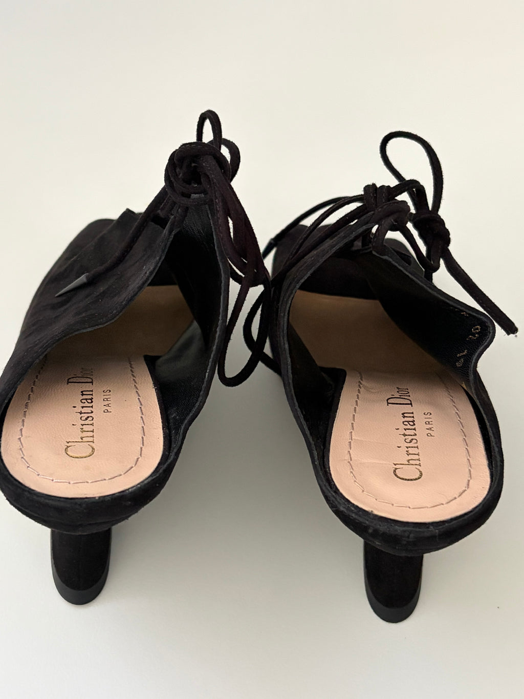 Dior Lace-up Wedges