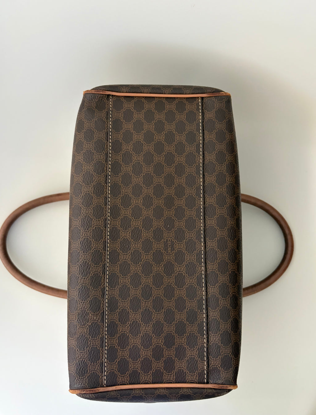 Celine Canvas Top Handle Handbag