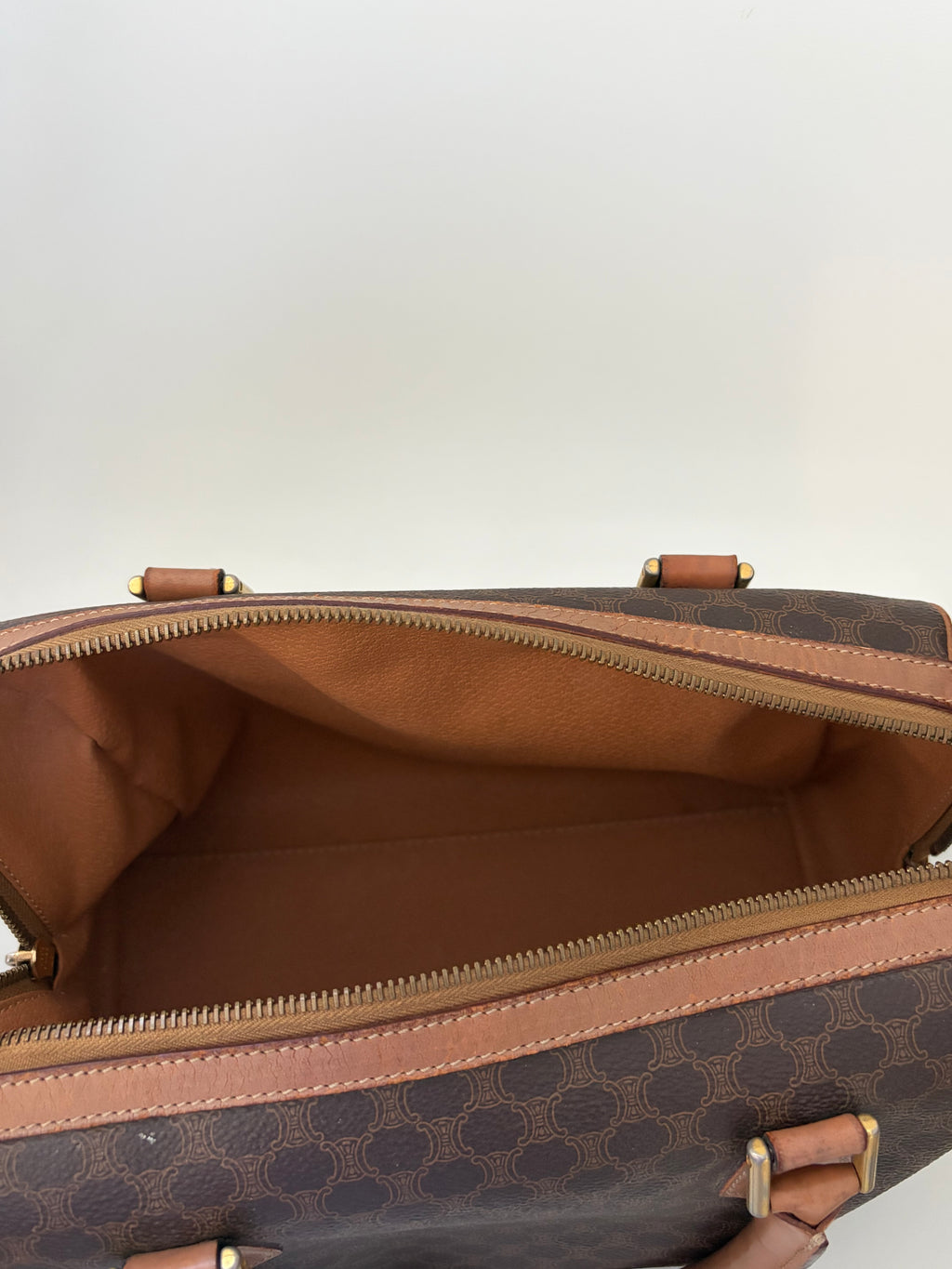 Celine Canvas Top Handle Handbag